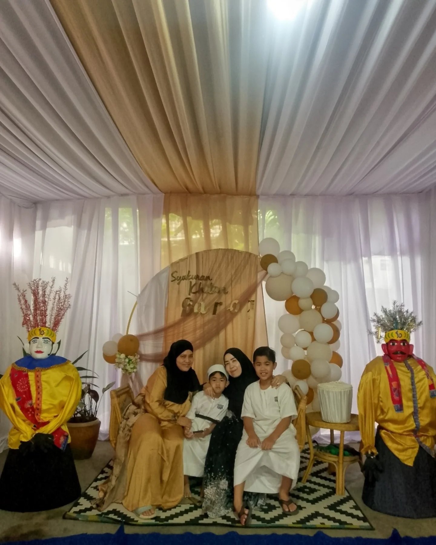 Tasyakuran Khitanan Adik Zaidan Baraq Attaq di  Jl. Sawo Krukut Limo Depok