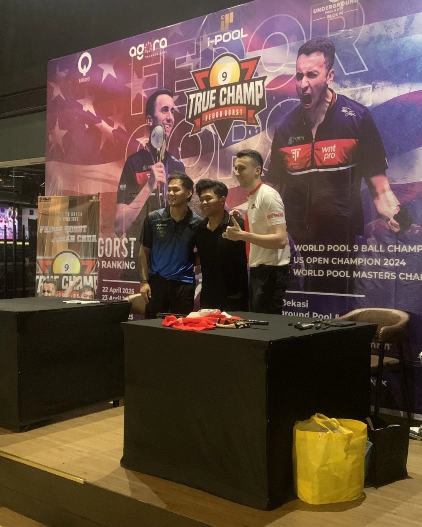 True Champ Meet Fedor Gorst Oriyza Pool & Café di Café Oriyza Pool & Cafe Karawaci Tangerang