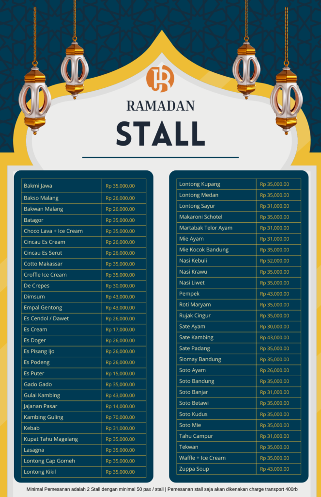 Menu Ramadan Buka Puasa Stall