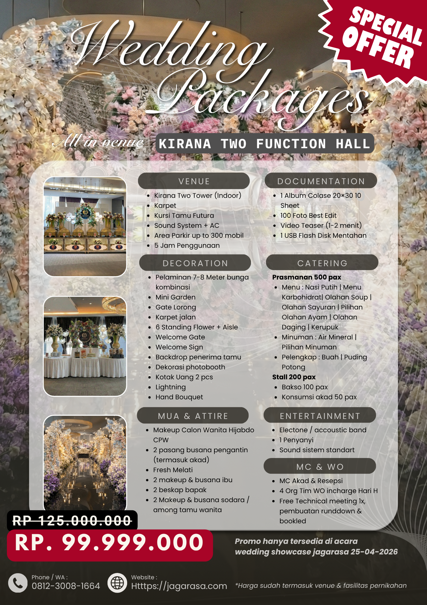 paket wedding promo jakarta di kirana two function hall