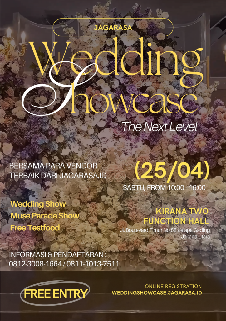 Poster Jagarasa Wedding Showcase 2026